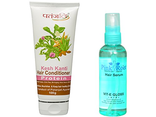 Buy Patanjali Protein Conditioner Pink Root Hair Serum Pack Of