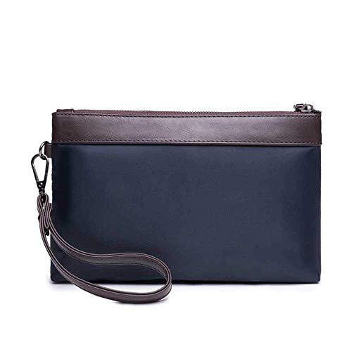 Preisvergleich Produktbild PPGE Leder Handgelenktasche Herren Herren Business Handgelenktasche Portemonnaie Clutch Unterarmtasche GeschFt Handtasche Herrentasche Gro GeldbRSE,Blue