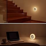 Batteriebetrieb LED Warmweiß Nachtlicht MUYBIEN Energiesparende Nachtleuchtung 150 Lumen 2700K-3000K mit Bewegungsmelder für Schlafzimmer,Keller, Kinderzimmer und Flur - 2