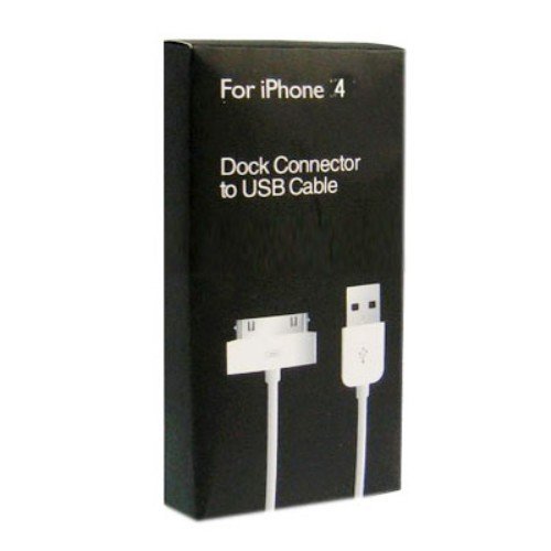 jbTec® USB Datenkabel / Ladekabel zu Apple iPhone 2G, 3G, 3GS, 4, 4S, iPad, iPad 2, iPad 3 / New iPad und alle iPod – Weiß – PC-Sync-Kabel - 3