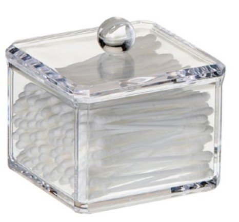 HQdeal Quadrat Acrylwattebausch Cotton Pad Halter Make-up-Veranstalter, Einreihigen