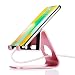 Produktbild Mehrwinklige stabilem Handy Ständer, jokitech S1 Universal Tischplatte Charging Dock Halterung für Kindle Fire Paperwhite Nintendo Schalter Sony PSP iPad Android Smartphones iPhone X 8 8Pus Zubehör Schreibtisch (Pink)