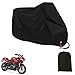 Produktbild Haosen Motorräder Abdeckungen 190T beschichtetes silbernes Tuch Motorradabdeckung - Wasserdicht Staubdicht Anti-regen XXXL (265x105x125cm) Schwarz