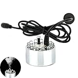 Brumisateur Ultrasonique,12LED Changement de Couleur 24VSuper Ultrasons Mist Maker Fogger Fontaine D'eau Étang Brouillard Machine Atomiseur Air Humidificateur pour Aquarium Fish Tank Bureau à Domicile