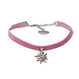 Wunderschöner Kropf Dirndlschmuck mit Samt-Band, Halskette von Hand gefertigt, Choker Dirndlkette hat angenehmes Tragegefühl