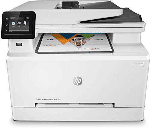 HP Color Laserjet Pro MFP M281fdw – Impresora multifunción láser (WiFi, fax, copiar, escanear, imprimir en color, 21ppm), color blanco