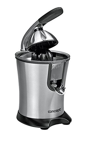 CONCEPT Hausgeräte ce3520 hochwertige elektrische Zitruspresse mit Hebelarm, 750 ml, 160 W, edelstahl / schwarz - 3