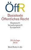 Image de Basistexte Öffentliches Recht (dtv Beck Texte)