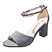 Produktbild Schuhe Damen Sommer Sandalen Sandaletten mit Absatz Pumps Damen Fesselriemen Schuh Sommerschuhe Keilabsatz Abendschuhe Knöchel Platz Absätze Sandalen