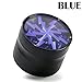 Produktbild Abrader Tabak Pollen Schleifer-Aluminiumlegierung Raucher Rauchset-Vier Schichten Durchmesser 63Mm Offenes Oberlicht Blitz-Rauch Macher,Blue