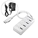 Produktbild Global 4 Port Super Speed 5Gbps USB 3.0 Hub LED Power Adapter Ein/Aus Schalter + US Adapter