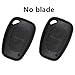 Produktbild Beefunny 2 Stück Fernbedienung 2 Tasten Schlüsselgehäuse Abdeckung für Renault Trafic Opel Vivara Movano ohne Klinge