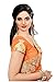 Glamify Women's Latest Design Net Embroidered Saree with Blouse Piece (Orange_Free Size)