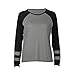 Produktbild Hevoiok Damen Oberteile, Neu Mode Freizeit Winter Frühling O Hals Hemdbluse Beiläufige Baumwolle Langarm Hemd Bluse Tops T-Shirt (Grau, XL/EU 42)