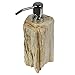 Produktbild Fossil Seifenspender Natur Bad Flüssigseifenspender Versteinertes Holz Naturstein Dispenser Steinseifenspender ca. 20 - 21 cm