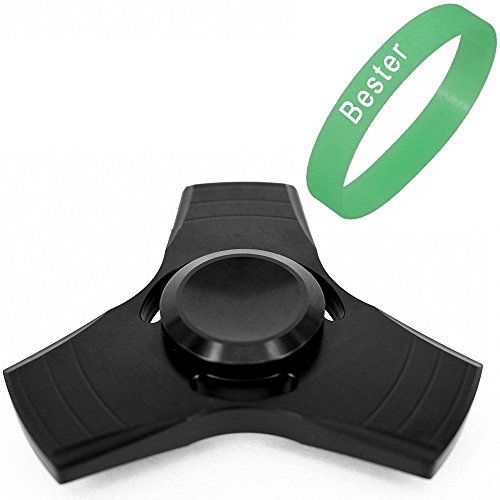Bester Tri-Spinner Hand Fidget Spinner Toy High Speed 1-3 Minute Spins Boredom Cube Copper Brass Bearing Stress Reliever Reducer Anxiety ,ADD, ADHD, Focus Idle Killing Time