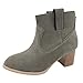 Produktbild Damen Stiefeletten FGHYH Damen Damen Freizeit Rom Solid Größe Chunky Heels Kurze Stiefel Schuhe(37, Grau)