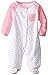 Absorba Baby Girls' "Celestial Wind" Footed Coverall - pink/white, 3 - 6 months
