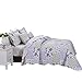 Produktbild Sunrise Betten 3 Stück Patchwork Mikrofaser Printing Quilt Set mit Kissenbezüge, Tagesdecke, Wendedecke, Überwurf oder Bett, gesteppt, weich, leicht und hypoallergen, Province (Prime), King (235 x 255 CM)