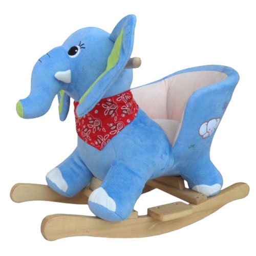SPEED Baby Kid Rocking Animal Rocking Horse Toys Children Toddler toy, Animal Sound, with Soft Seat, Elephant