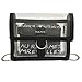 Produktbild Quaan Laser Transparent Gelee Tasche Frau Handtasche Tote Taschen Dame Tragbar Beiläufig Schulter Bogen Stroh Gewebte Eimer Handtasche Bote Umhängetasche Brust Schulter Metall Kette (Schwarz)