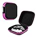 Price comparison product image kwmobile solide case for In-Ear headphones in dark pink - high-grade protection cover for your headphones