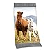 Produktbild Herding 6124201516 Young Collection Pferde Velourstuch, Baumwolle, mehrfarbig, 75 x 150 cm