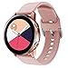 Produktbild bingT Kompatibel Galaxy Watch Active Armband, Weiches Silikon Uhrenarmband,Sportarmband Silikonarmband Ersatz Uhrenarmbänd Einstellbar Uhrenband für Samsung Galaxy Watch Active (Rosa)