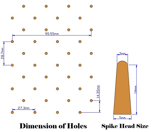 Meta-U Super High Quality Weiß Plastik 48 Pins Time-Saver Teig Handwerk Pizza Teig Roller Docker Mit Einem Unteren Loch Zum Aufhängen – Niemals Abbrechen, Niemals Fallen (Weiß) - 6
