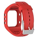 Hunpta Ersatz Soft Silikon Gummi Uhrenarmband Armband für Polar A300 Fitness Uhr (Rot)