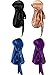 Price comparison product image 2 Pieces Velvet Durag and 2 Pieces Silky Soft Durag Cap Headwraps with Long Tail and Wide Straps for 360 Waves (Style A)