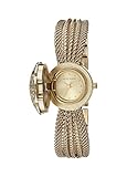 ANNE KLEIN DAMEN-ARMBANDUHR ARMBAND GOLDFARBENES EDELSTAHL QUARZ AK/1046CHCV