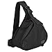Produktbild CADeN Kameratasche wasserdichte Schulter Kamera Tasche Umhängetasche Camera Crossbody Bag für 1 Canon Nikon Sony DSLR SLR 2 Objektiv Stativ (Schwarz)