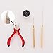 1 bottle/200pcs Micro Links/Beads+1pcs Pulling Needle+1pc 3 holes plier Hair Extensions Tool kit (#5 BROWN)