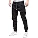 Produktbild Realde Herren Lange Hosen Sporthose Freizeithosen Freizeit Unifarben mit Taschen Trainingshose Jogginghose Herbst Winter Männer Loose fit Stretch Breathable