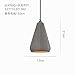 Produktbild BESPD Nordic minimalistischen japanischen Diamond Loft kreative Zement Kronleuchter Deckenlampe Pendelleuchte Tipp Bohrer Durchmesser 12 * 21 Cm