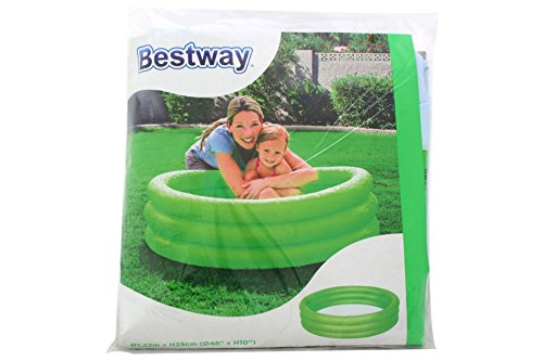 BESTWAY Planschbecken 3 Ring grün Kinder Baby Pool 122×25 cm - 5