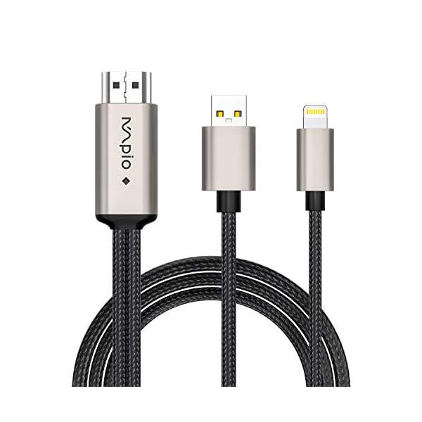HDMI Kabel für iPhone iPad - iPhone zu TV HDMI Kabel 1080P Digital AV Adapter HDTV Kabel für iPhone XR, X, 8, 7, 6, iPad Air, Mini, Pro, Pod Touch