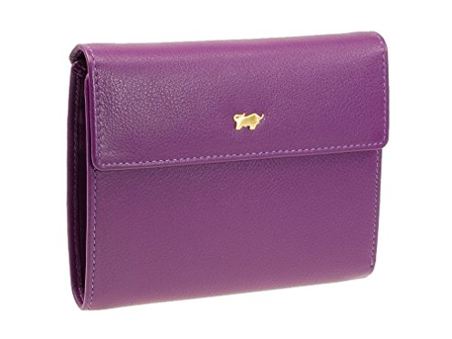 Preisvergleich Produktbild Braun Büffel Miami Damen Leder Geldbörse 43143-641-046 Lila Geldbeutel
