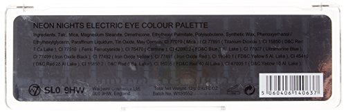 w7 Neon nights Electric eye shadow colour palette – Make up palette mit 12 pigmentierten leuchtenden lidschatten - 2