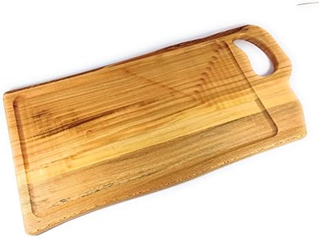 Prosharp® GENERALE Large Professional Chopping Board / Organic Hardwood Natural / from Soft dishes / Cheese Trays / Presentation Appetizers, Tapas (Cherry, 25X50X2CM)