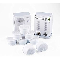 YOUTHINK 8 Filtres pour Fontaine en Céramique, Filtre de Rechange pour PetSafe Drinkwell Seascape, 2 Gallon, Avalon, Pagoda, Sedona Fontaine à Eau au Charbon pour Animaux