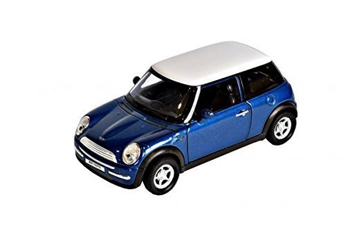 Preisvergleich Produktbild Mini Cooper blau Modellauto Welly 75532