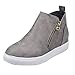 Produktbild NMERWT Herbst und Winter Damen Boots Frauen Flache beiläufige Zipper Single Schuhe Plus Size Booties Studenten Laufschuhe