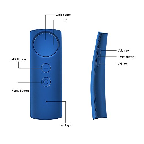 DESTEK V4 Daydream View, 103Â° FOV, HD Occhiali di realtlÃ  virtuale Occhio protetto Visore con il telecomando per i telefoni cellulari Daydream come Google Pixel/2/XL, Samsung Galaxy s8/plus, etc