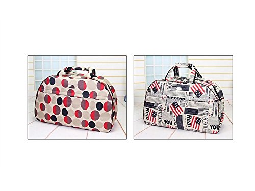 HBNGVF Einfach Wasserdichte Große Kapazität Turnbeutel Sport Holdall Reise Weekender Seesack (Multicolor Kreise)