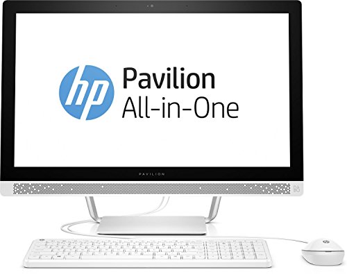HP Pavilion (24-b256ng) 60,45 cm (23,8 Zoll / Full HD-IPS Touchscreen) All-in-One Desktop PC (Intel Core i3-7100T, 8 GB RAM, 1 TB HDD, Intel HD-Grafikkarte 630, Windows 10 Home 64) weiß