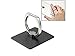 Price comparison product image Finger Grip Ring, Voocool - Rotating Metal Holder Stand with Car Mount for All Mobile Phones, iPhones and Tablets and iPads in Black