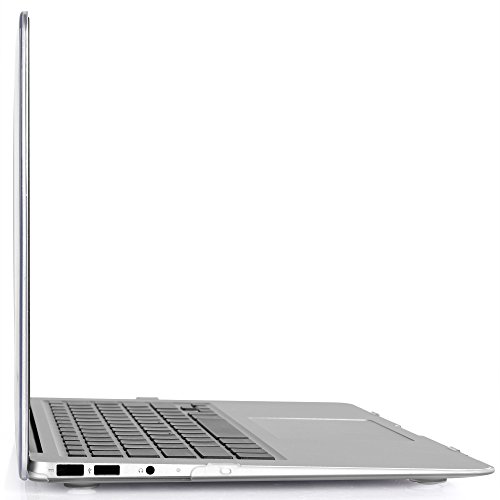 iDOO MacBook Schutzh  lle   Hard Case Cover Laptop H  lle  F  r MacBook Air 13 Zoll  A1369 A1466  - Gl  nzend  Kristallklar