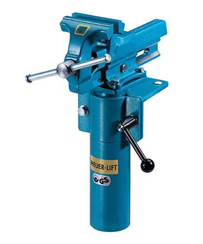 HEUER Lift für Schraubstock Größe 120, stufenlose Höhenverstellung um bis zu 200 mm, drehbar um 360° - 2
